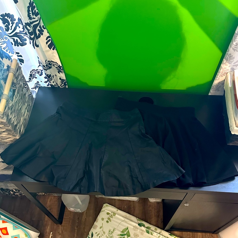 Set of 2 black skater skirts